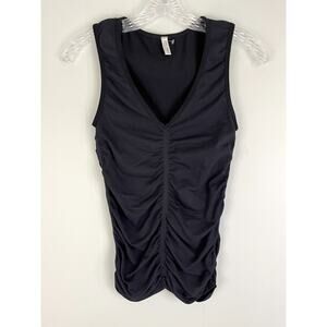 Vintage 90s Y2K Ruched Stretchy Tank Top Small Last‎ Tango Whimsigoth Rave Fairy